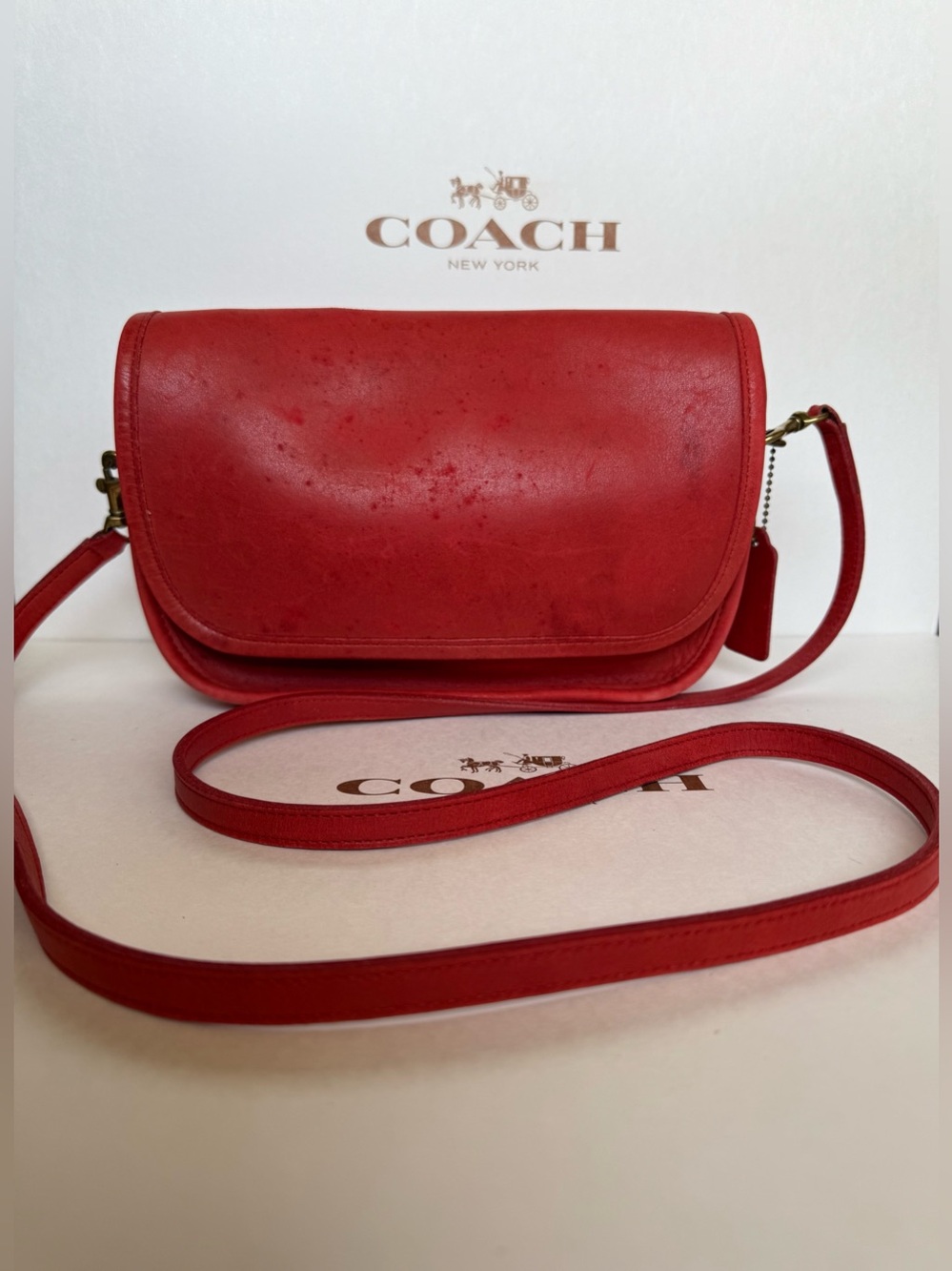 Coach Ritchie Bag #9937 Red